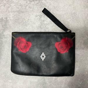Marcelo Burlon Pouch - Black Chakras Pouch - Roses